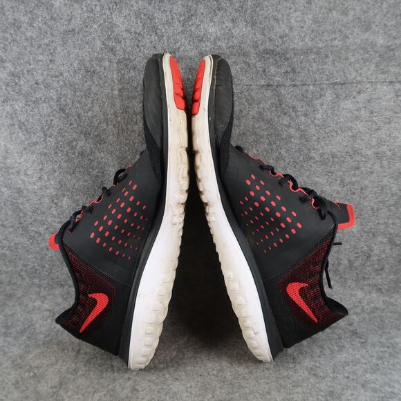 Nike Shoes Mens 11 Athletic Trainer FS Lite Run Sneakers Black Red Lightweight - Picture 11 of 14